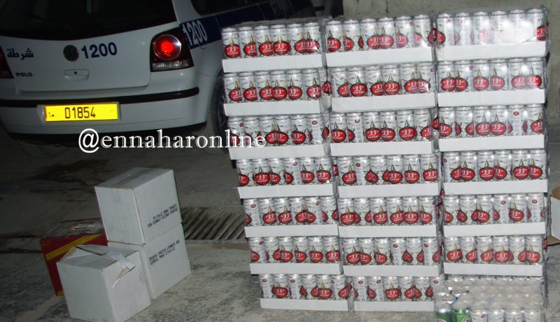 حجز1476 وحدة من المشروبات الكحولية بالبليدة