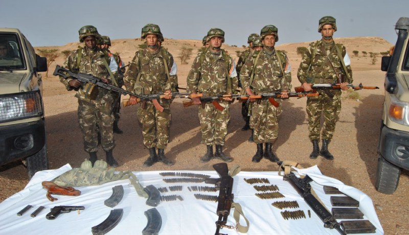 الجيش الوطني يحبط محاولة إدخال كمية من الأسلحة والذخيرة بمنطقة  تين زواتين