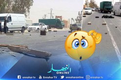 الوادي :  سكان جامعة يغلقون الطريق الوطني رقم 03 بعد وفاة العائلة بأكملها