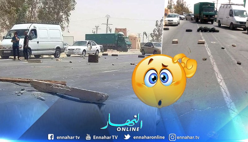 الوادي :  سكان جامعة يغلقون الطريق الوطني رقم 03 بعد وفاة العائلة بأكملها