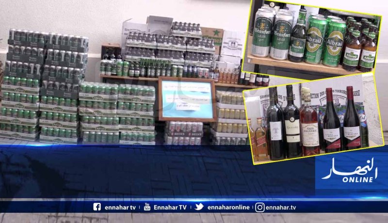 البويرة : حجز  360 قارورة خمر بمحطة عمر في القادرية