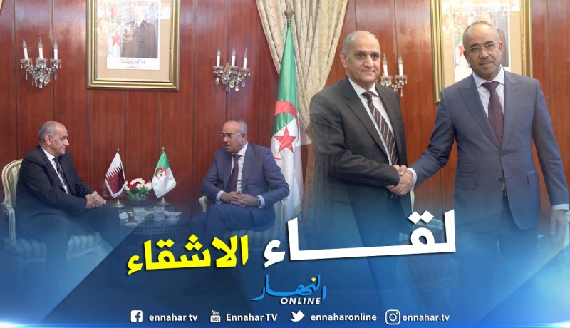 بالصور .. بدوي يستقبل سفير قطر بالجزائر