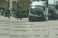 بالصور.. حادث مرور لحافلة نقل المساجين ببجاية