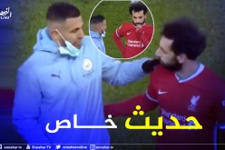 بالفيديو.. شاهد ماذا حدث بين محرز وصلاح عقب لقاء السيتي-ليفربول