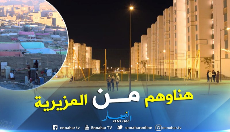 بالصور…ترحيل 1600 عائلة من أكبر حي فوضوي بوهران