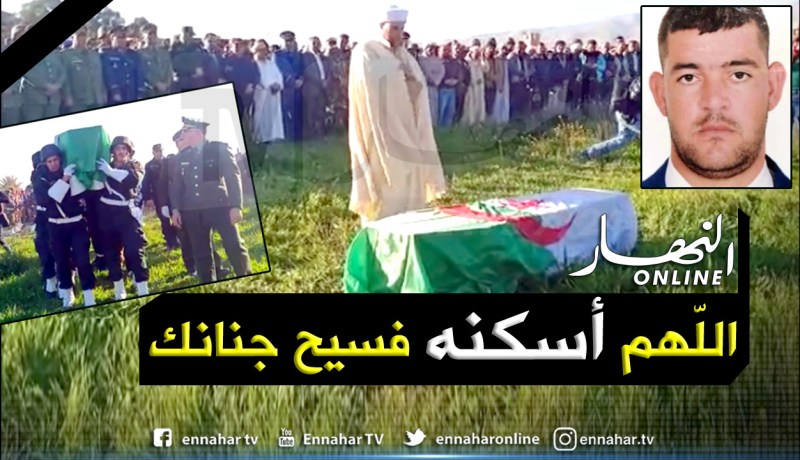 بالفيديو.. تشييع جثمان شهيد الواجب الوطني ابراهيم بن عدة بغليزان