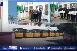الشلف: توزيع 10 حافلات لتدعيم خطوط النقل المدرسي بمناطق الظل
