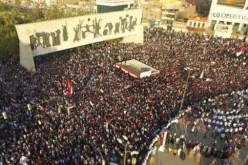 مئات العراقيين يتظاهرون رفضا لاستفتاء إقليم كردستان بديالى