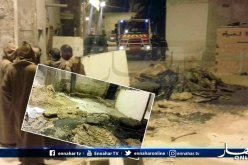 إنهيار أرضي بحي بني ثور وسط مدينة ورقلة