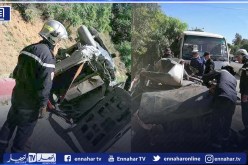 قسنطينة: 6 جرحى في حادث إصطدام بين 3 سيارات وحافلة