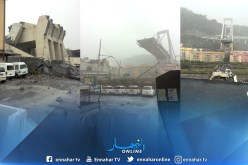 انهيار جسر بجنوة جنوب إيطاليا يخلف عشرات القتلى