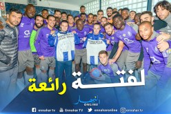 براهيمي يلتقي بطلين من ذوي الإحتياجات الخاصة في بورتو