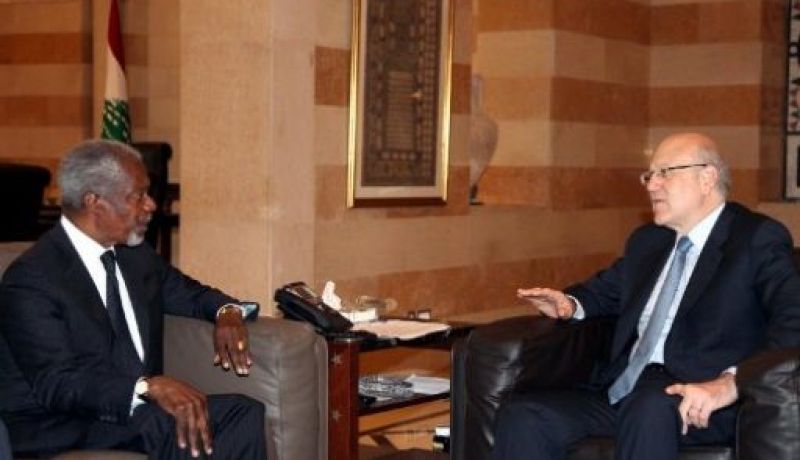 عنان: لبنان أكد حرصه على ألا تصبح حدوده مكانا لنقل الأسلحة