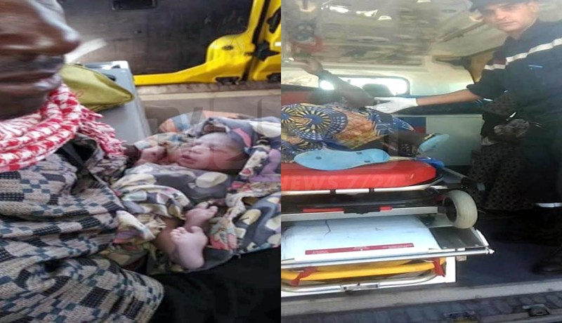 رعية إفريقية تضع مولودها داخل سيارة الحماية المدنية بعين مليلة