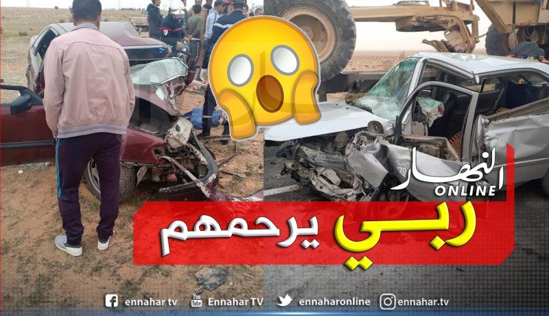 النعامة: قتيلان و6 جرحى في حادث مرور