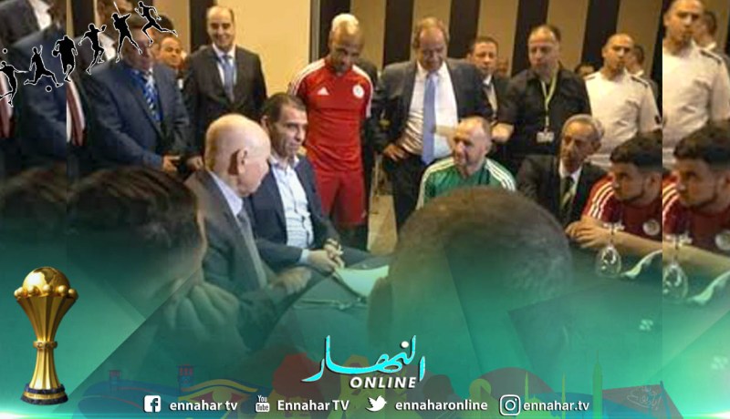 بن صالح يزور الخضر في القاهرة عشية نهائي “كان 2019”