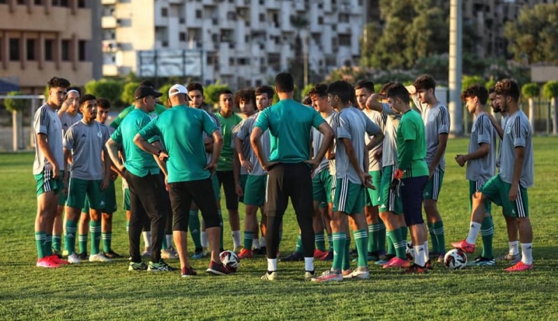 بالصور.. شُبان الخضر يُجرون آخر حصة تدريبية قبل النهائي