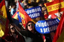 بالصور..مظاهرات في إسبانيا تُطالب بالوحدة