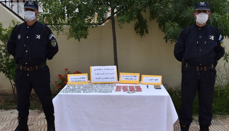 أم البواقي: توقيف شخصين وحجز 668 قرص بريغابالين