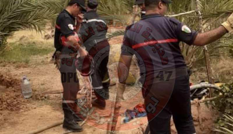 غرداية: إنقاذ أربعيني سقط داخل بئر بعمق 15 متر