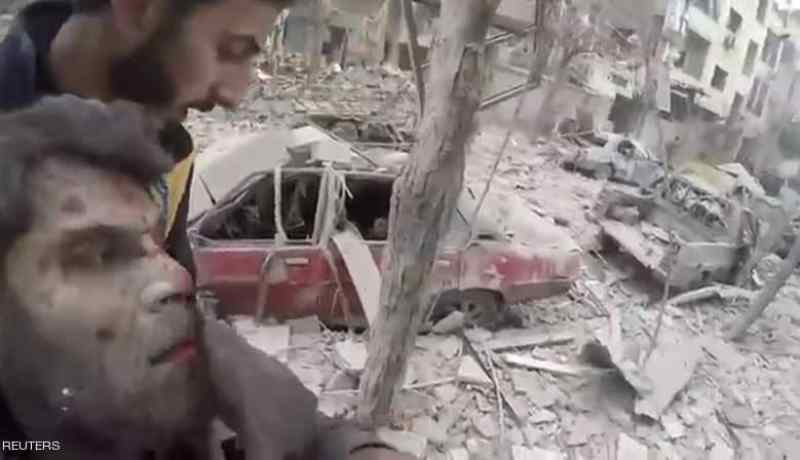 صواريخ محملة بالنابالم تستهدف غوطة دمشق