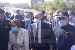 بلجود وكريكو يصلان إلى ميلة لمعاينة مخلفات الهزة الأرضية