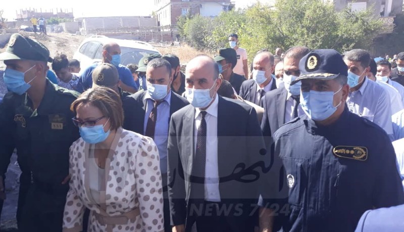 بلجود وكريكو يصلان إلى ميلة لمعاينة مخلفات الهزة الأرضية