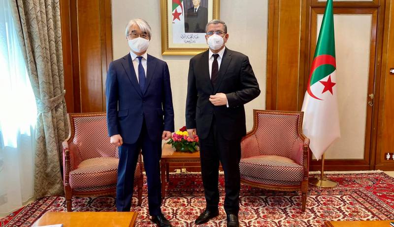 جراد يستقبل سفير اليابان لدى الجزائر