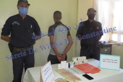 قسنطينة: توقيف مسبوق قضائيا وحجز 580 قرص من المؤثرات العقلية والمواد الصيدلانية