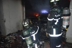 بالصور.. نشوب حريق بمستودع لتخزين المواد الطبية وشبه الصيدلانية في بئر خادم