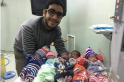 بالصور..أم في 22 من العمر تلد 5 توائم بحالة جيدة