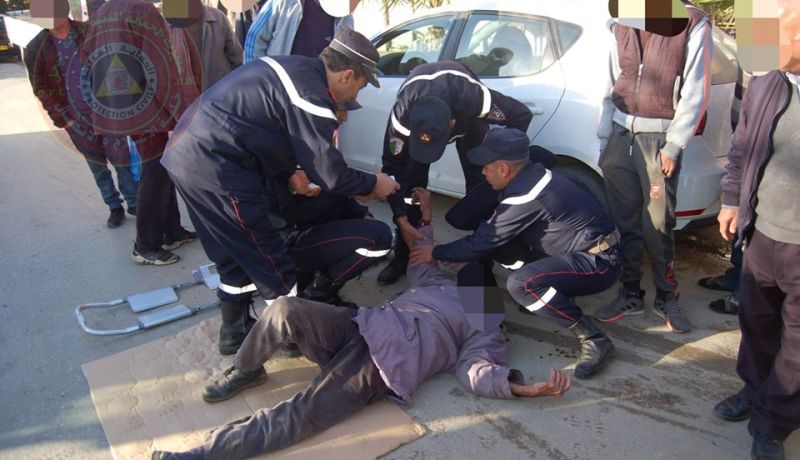 إصابة شخص في اصطدام دراجة نارية مع سيارة سياحية بجيجل