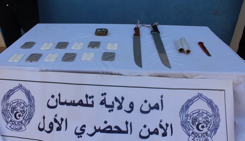 تلمسان: توقيف شخص مشتبه فيه وحجز كمية من المخدرات والمؤثرات العقلية