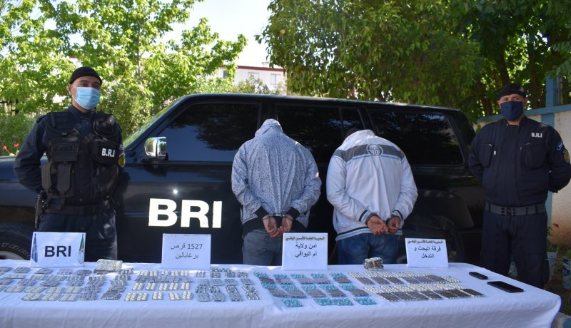 أم البواقي: توقيف شخصين وحجز أزيد من 1500 قرص من المؤثرات العقلية