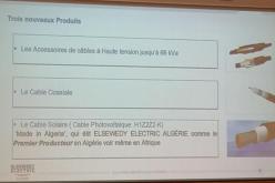 شركة السويدي إلكتريك الجزائر تنتج 3 أنواع جديدة من الكوابل والإكسسوارات