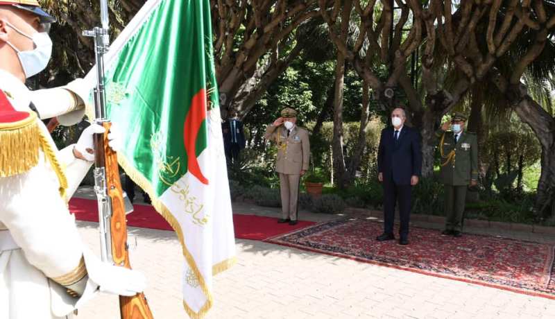 رئيس الجمهورية يصل الى الأكاديمية العسكرية شرشال للإشراف على تخرج الدفعات