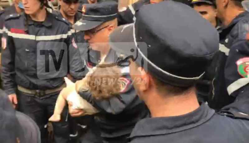 انهيار طابقي عمارة بحسين داي: الحماية المدنية تخرج رضيعة من تحت الأنقاض