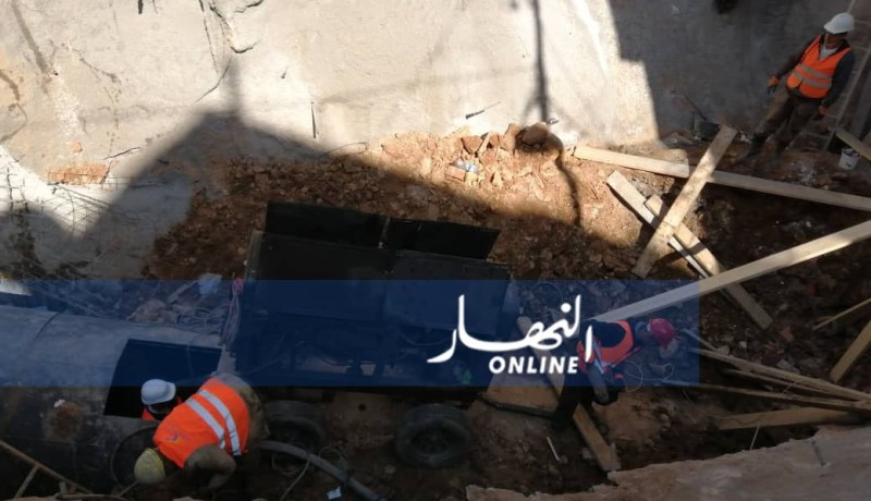بالصور.. انهيار منزلين بشارع محمد زكال بالعاصمة