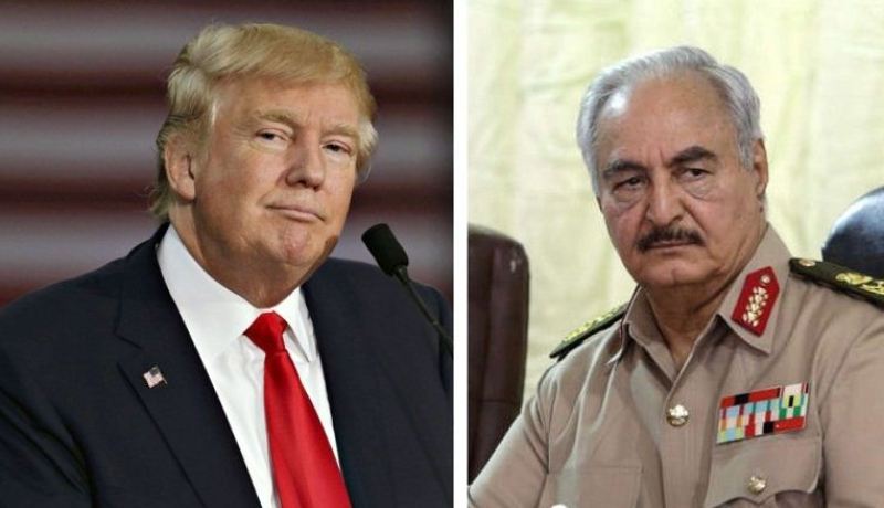 ترامب يبحث مع حفتر مكافحة الإرهاب في ليبيا