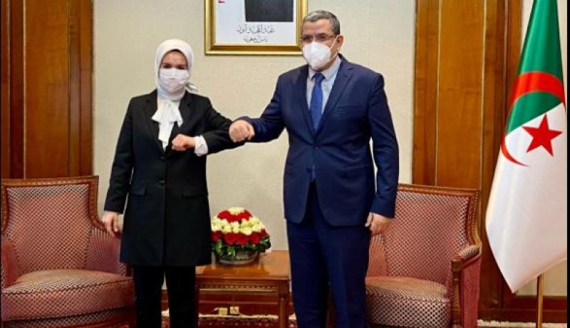 جراد يستقبل سفيرة تركيا بالجزائر