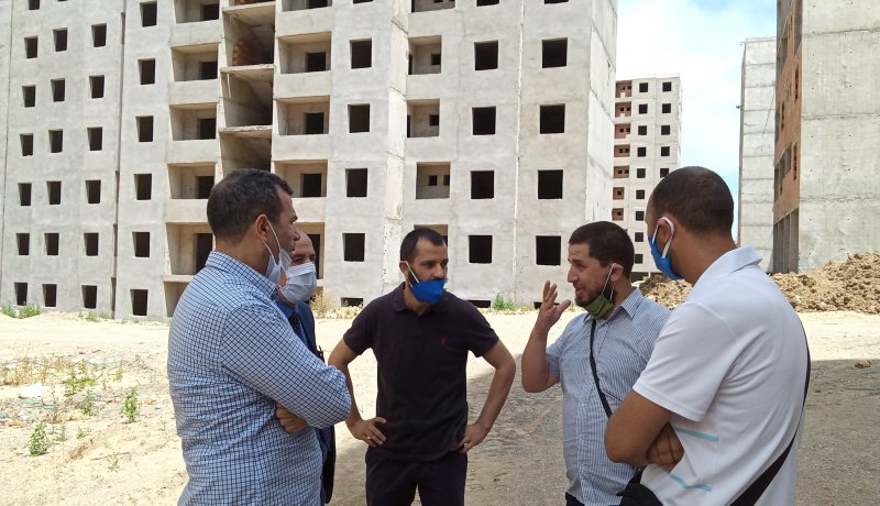 مدراء مركزيون بوكالة عدل يتفقدون موقع 1573 سكن فايزي برج البحري