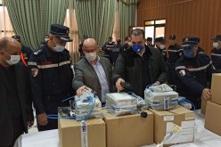 الأفسيو يهب معدات وأجهزة تعقيم لسيارات الإسعاف للحماية المدنية