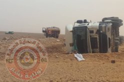 بشار: وفاة شخص في انقلاب شاحنة صهريج لنقل المحروقات