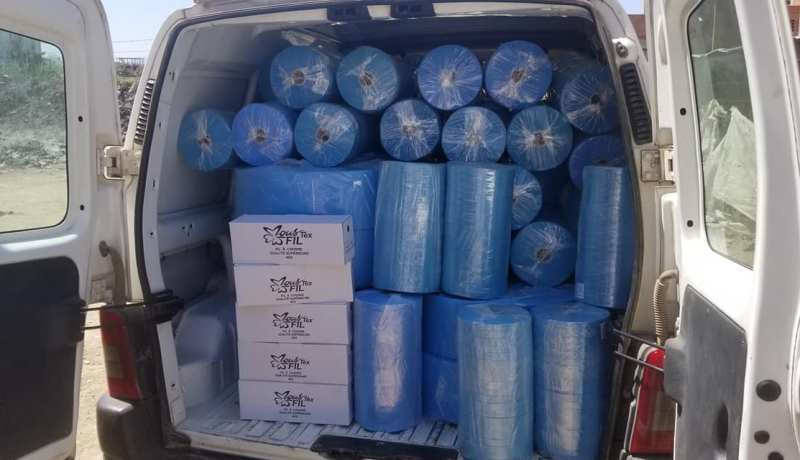 الأفسيو يسلم المادة الأولية المستخدمة في صناعة الأقنعة الصحية لـ 5 مراكز تكوين ولائية