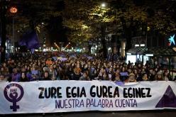 تظاهرات عارمة في مدريد بمناسبة القضاء على العنف ضد المرأة