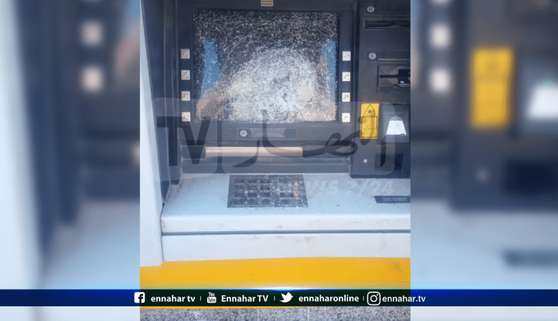 عصابة مجهولة تخرب 6 آلات للسحب الآلي للأموال بباتتة