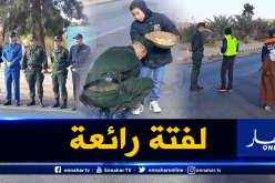 صورة دركي يربط حزام حذاء طفل تُلهب مواقع التواصل الإجتماعي بغرداية