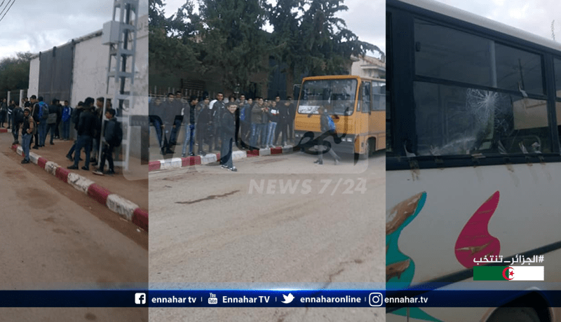 تلاميذ الطور الثانوي يحتجون ويعزفون عن الدراسة بزلامطة في معسكر