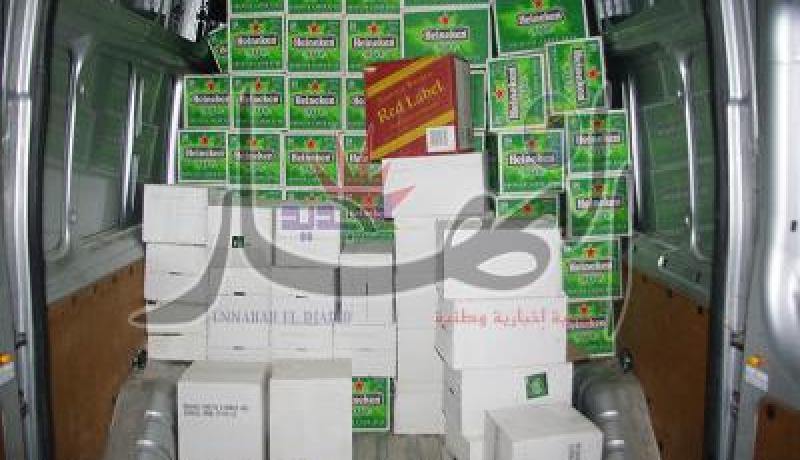 حجز 1.302 وحدة من المشروبات الكحولية بمعسكر