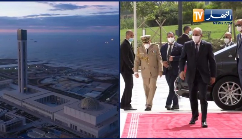 رئيس الجمهورية يصل إلى المسجد الأعظم